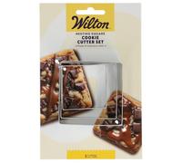 Wilton Nesting Cookie Cutter Square: formine per biscotti in acciaio inox, set per biscotti, decorazioni fondente e molto altro ancora - Set/3