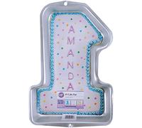 Wilton Stampo Numero 1, Stampo per Torte 3D per Bambini, Primo Compleanno, Stampo per Numeri per Torte e Dolci, Ideale per Compleanni, Matrimoni e Anniversari - 32,3 x 21,6 x 5 cm
