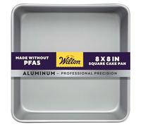 Wilton Stampo Quadrato Alluminio 20x5H CM Stampo Quadrato Alluminio 20x5H CM, Acciaio, Nero,