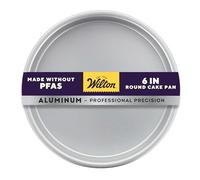 Wilton Performance Pans Stampo Rotondo in Alluminio Anodizzato - Teglia Resistente e Antiruggine per Torte a Strati e da Cerimonia - Ø 15 cm