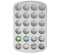 Wilton Recipe Right Mini Muffin Pan Teglia per 24 Mini Muffin | Teglia per 24 Mini Muffin Antiaderente, Ideale per Mini Muffin, Mini Cupcake e Pasticcini