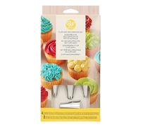 Wilton Set 12 Accessori Base per Decorare Cupcake Decorazione Cupcakes, Bianco