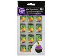 WILTON SET 12 DECORAZIONI FRANKENSTEIN HALLOWEEN