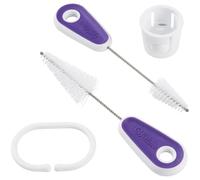 Wilton Set 3 Attrezzi Pulisci Cornetto/Taglia sac a Poche, Plastica, Bianco/Viola