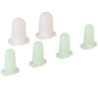 Wilton Set 6 Cappucci Silicone per CORNETTI Set 6 Cappucci Silicone per CORNETTI, Silicone, Rosa e Verde,