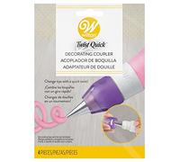 Wilton Set Adattatore Twist Quick per Beccucci e Sac a Poche, Convertitore Innovativo per Torte Decorare la Torta Set Beccucci da Pasticceria, Twist Quick Coupler Set