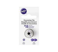 Wilton Stella Aperta 18 Blister Cornetto, Plastica, Argento
