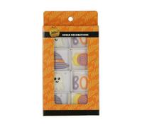 Wilton Sugar Decorations Cute Halloween Set: 8 Decorazioni di Zucchero a Tema Halloween con Fantasmi, Cappelli da Strega e Scritta BOO!, Ideali per Decorare Cupcake, Torte e Biscotti - Set/8