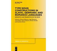 Wiltrud Mihatsc Type Noun Constructions in Slavic, Germanic a (Copertina rigida)