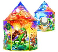 Wilwolfer Dinosauro Discovery Play Tent, grande tenda pop-up per bambini per interni ed esterni, avventura educativa per bambini e bambine (3-12 anni)