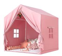 Wilwolfer Tenda per Bambini Cameretta: Tenda Bambini con Finestra - Rosa Casa Gioco Ragazzo - Capanna per Ragazzo da Interno - Casa Bambino Regalo per la Scuola Materna