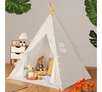 Wilwolfer Tenda per bambini Wilwolfer 100% cotone - Tenda con tappeto e borsa per il trasporto