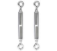 WiMas M10 - Confezione da 2 tenditori di cavo in acciaio inossidabile 304 con occhiello e occhiello