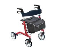 Wimed deambulatore Rollator 4 Ruote epic elegance Con Cestino In Alluminio Rosso