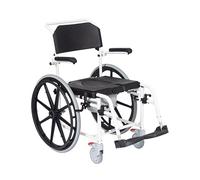 Wimed Sedia Comoda Per Doccia Wave-2 con wc autospinta Bianco