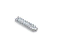 Wimex Blocco terminale multipack da 10 posizioni, 10 poli, E27, 500 V, blu, connettore a vite, ottone e policarbonato, montaggio a vite, 16 AWG, temperatura di esercizio 85°C, conforme EN 60670