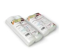 Wimex - Sacchetti Sottovuoto Goffrati per Alimenti Diverse Misure. BPA Free. Cottura Sous Vide. 4 Rotoli (Kit 2 Rotoli 15x600 +2 Rotoli 20x600 = 24 Metri)
