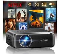 WiMiUS Proiettore [Netflix Ufficiale/Dolby/Autofocus] Smart Proiettore 4K Support, WiFi Bluetooth Videoproiettore Full HD 1080P Nativo Portatile con Auto Keystone/Zoom 50%/HDMI ARC/CEC per Home Cinema