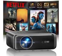 WiMiUS Proiettore [Netflix Ufficiale/Dolby/Autofocus] Smart Proiettore 4K Support, WiFi Bluetooth Videoproiettore Full HD 1080P Nativo Portatile con Auto Keystone/Zoom 50%/HDMI ARC/CEC per Home Cinema