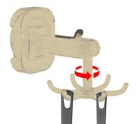 Wimnqie Gancio con sei artigli, gancio girevole per utensili | Gancio a girevole a 360 gradi con 6 artigli | Porta bagno, organizer per doccia per cucina, bagno, armadio, asciugamani, ganci