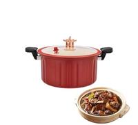 Wimnqie Pentole antiaderenti - Pentole con coperchio - Set di pentole a induzione in acciaio con manico per fornelli elettrici, zuppe, pasta, riso campeggio