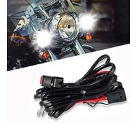 Win Power Universale LED Kit relè di commutazione cablaggio con 2 connessioni lampada per la motocicletta Luci di guida Lampade ausiliarie di lavoro,1 pezzo
