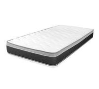 WIN REST Materasso 90 x 190 cm per letto singolo standard, compattezza media, altezza 20 cm, Viscogel, nucleo in schiuma ad alta densità, schiuma profilata, antiacaro e ipoallergenico, Young Foam