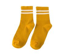 WINBST Calze Sneaker Calzini per Il Tempo Libero con Strisce Colorate da Tennis in Cotone da Donna Unisex a Righe dal Design retrò