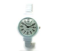 Wincci Orologio da donna con numeri grandi, cinturino elastico