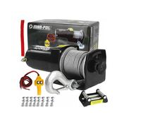 Winch 12V 2000LBS Per ATV Quad Con Lama Neve Guida Con Filo In Acciaio 907KG