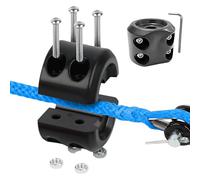 Winch Hook Stopper, Offroad Towing Block, 6.2x4x4.9cm/2.44x1.57x1.93 Inches Shock-Absorbing Anti-Slip Design, Heavy-Duty Rubber Construction for Truck, Ranch, Trail, Expedition Use