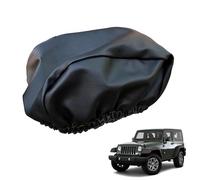 Winch Protective Cover - Leather, 14.17x4.92x5.11in Car Winch Dustproof | Waterproof Heavy-Duty Electric Winchs Protector, Elastic Fit Cover For 3500lbs, 17500lbs Winches, Vehicle, Outdoor