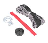 Winch Rope Kit 4400lbs | Synthetic Winch Line with Hook & Rubber Stopper | Abrasion Resilient Recovery Rope for Off - Road/SUV/Truck | 15m Nylon Cable