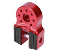 Winch Shackle Mount 16000lb | Aluminum Alloy Flat Tow Hook with Rubber Guard | Universal Shackle Mount for UTV/SUV/Pickup Truck | 3/4 Inch Shackle Compatible (Red)