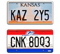Winchester Impala | KAZ 2Y5 + CNK 80Q3 | Metal Stamped License Plates