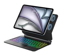 WINCHKING Custodia Magic Keyboard per iPad Air 11" (M3 2025/M2 2024), copertura per tastiera per iPad Pro 11" 4a/3a/2a/1a (2022-2018) e iPad Air 11" 5°/4° (2022/2020), nera