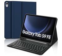 WINCHKING Custodia per tastiera per Samsung Galaxy Tab S10 FE da 10,9 pollici, compatibile Samsung Galaxy Tab S9 FE, custodia flessibile in TPU, tastiera Bluetooth magnetica staccabile, layout QWERTZ