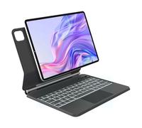 WINCHKING Magic Keyboard per iPad Air 11 pollici (M3/M2) 2025/2024, tastiera multi-trackpad per iPad Air 5/4 gen e Pro 11 4/3/2/1 Gen, illuminazione Bluetooth con layout Qwertz