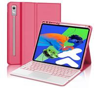 WINCHKING Tastiera per Lenovo Tab P12 12.7" 2025 - Cover tastiera per Lenovo Tab 12.7 pollici, Trackpad Multi-Touch,Retroilluminazione 7 colori, AZERTY,