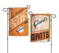 WinCraft Bandiere da giardino San Francisco Giants/Cooperstown su 2 lati, 31,8 x 45,7 cm, beige, arancione, nero, bianco