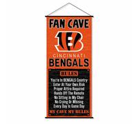 WinCraft Cincinnati Bengals Man Cave Fan Banner Wall Door Scroll