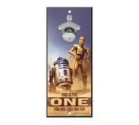 WinCraft Disney Star Wars Wood Sign Bottle Opener R2-D2
