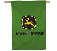 WinCraft John Deere - Striscione verticale con logo, 71 x 101 cm, colore: Verde