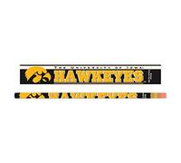 Wincraft NCAA - Matita University of Iowa, Confezione da 6, Colore: Nero