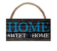 Wincraft NFL Carolina Panthers Targa in legno legno legno Slogan Home Sweet Home