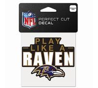 WinCraft NFL Perfect Cut 10 x 10 cm adesivo Baltimore Ravens slogan