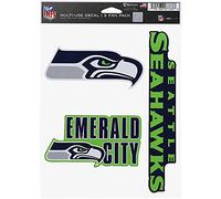 Wincraft NFL Seattle Seahawks Decal Multi Use Fan confezione da 3, colori della squadra, taglia unica