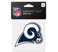 Wincraft NFL St. Louis Rams 63090011 Perfect Cut Decal, 10,2 x 10,2 cm, nero