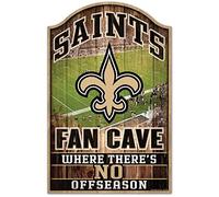 Wincraft NFL Targa in legno New Orleans Saints Fan Cave Targa in legno Wood Shield Stadion