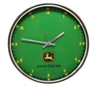 WinCraft Orologio da parete cromato John Deere (verde)